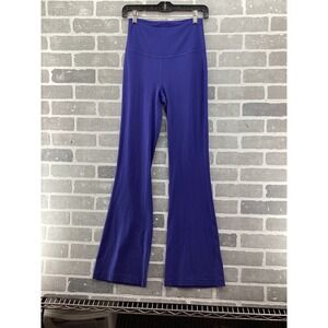 Lululemon Groove Super High-Rise Flared Pant‎ Nulu Blue Yoga Leggings Size 6